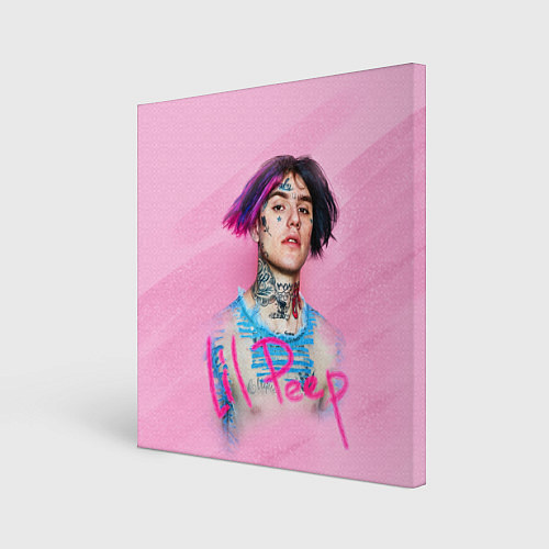 Картина квадратная Lil Peep: Pink Style / 3D-принт – фото 1