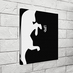 Холст квадратный FC Juventus Bull, цвет: 3D-принт — фото 2