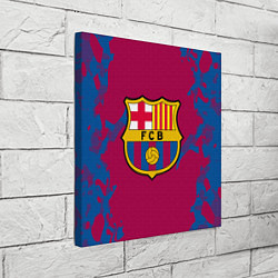 Холст квадратный FC Barcelona: Purple & Blue, цвет: 3D-принт — фото 2