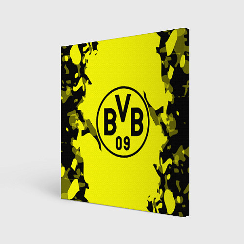 Картина квадратная FC Borussia Dortmund: Yellow & Black / 3D-принт – фото 1