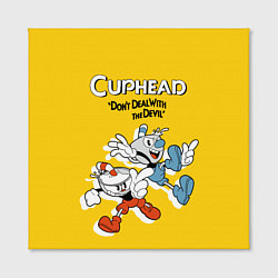 Холст квадратный Cuphead: Don't deal with the Devil, цвет: 3D-принт — фото 2