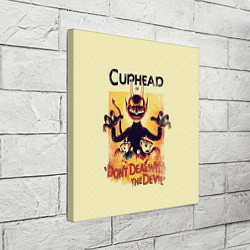 Холст квадратный Cuphead: Magic of the Devil, цвет: 3D-принт — фото 2