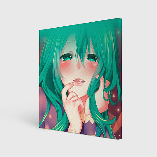 Картина квадратная Miku Ahegao / 3D-принт – фото 1