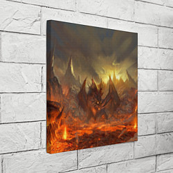 Холст квадратный Linage II: Fire Dragon, цвет: 3D-принт — фото 2