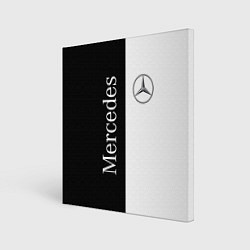 Холст квадратный Mercedes B&W, цвет: 3D-принт