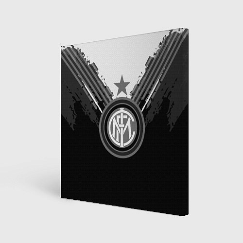 Картина квадратная FC Inter: Black Style / 3D-принт – фото 1