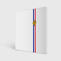 Картина квадратная Франция: лента с гербом