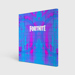 Холст квадратный Fortnite: Acid Neon, цвет: 3D-принт