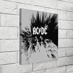 Холст квадратный AC/DC: Grey & Black, цвет: 3D-принт — фото 2
