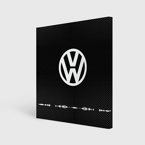 Картина квадратная Volkswagen: Black Abstract / 3D-принт – фото 1