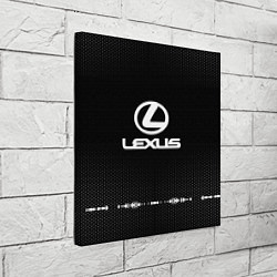 Холст квадратный Lexus: Black Abstract, цвет: 3D-принт — фото 2