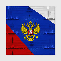 Холст квадратный Россия: триколор, цвет: 3D-принт — фото 2