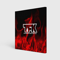 Холст квадратный Thousand Foot Krutch: Red Flame, цвет: 3D-принт