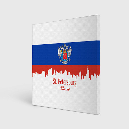 Картина квадратная St. Petersburg: Russia / 3D-принт – фото 1