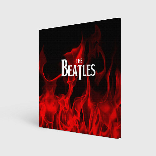 Картина квадратная The Beatles: Red Flame / 3D-принт – фото 1