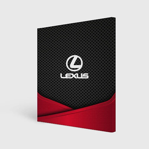 Картина квадратная Lexus: Grey Carbon / 3D-принт – фото 1