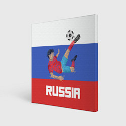 Картина квадратная Russia Footballer