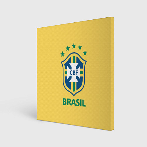 Картина квадратная Brazil Team / 3D-принт – фото 1