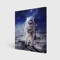 Холст квадратный Starfield: Astronaut цвета 3D-принт — фото 1