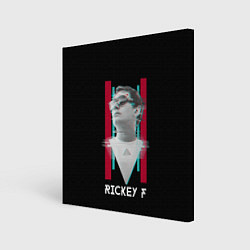 Холст квадратный Rickey F: Glitch, цвет: 3D-принт