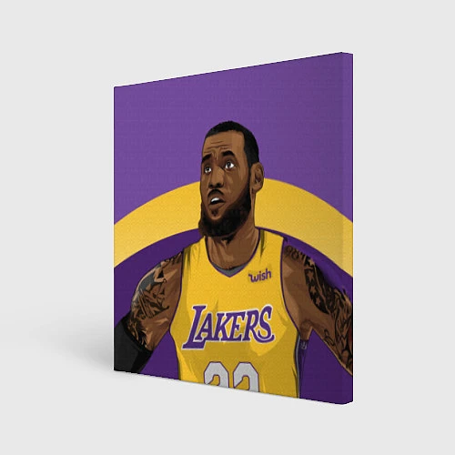Картина квадратная LeBron 23: Lakers / 3D-принт – фото 1