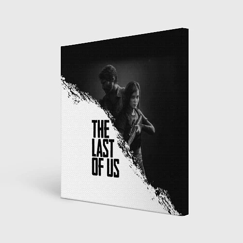 Картина квадратная The Last of Us: White & Black / 3D-принт – фото 1