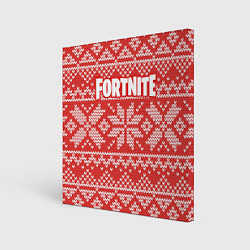 Картина квадратная Fortnite New Year