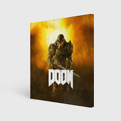 Картина квадратная DOOM: Soldier