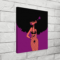 Холст квадратный Black Girl, цвет: 3D-принт — фото 2