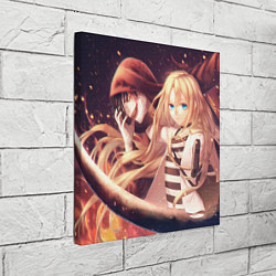 Холст квадратный Satsuriku no Tenshi, цвет: 3D-принт — фото 2
