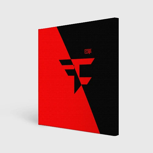 Картина квадратная FaZe Clan: Red & Black / 3D-принт – фото 1