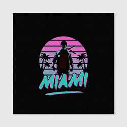 Холст квадратный Майами, цвет: 3D-принт — фото 2