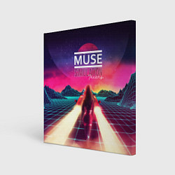 Холст квадратный Muse: Simulation Theory, цвет: 3D-принт