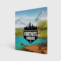 Холст квадратный Fortnite Forever, цвет: 3D-принт