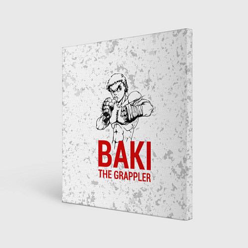 Картина квадратная Baki the Grappler / 3D-принт – фото 1