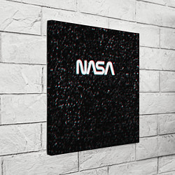 Холст квадратный NASA: Space Glitch, цвет: 3D-принт — фото 2