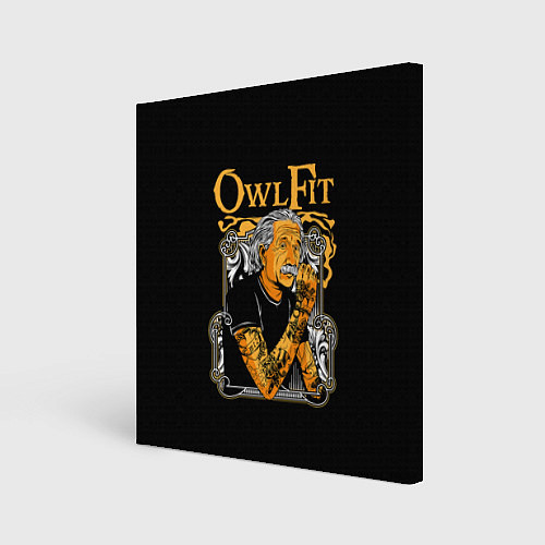 Картина квадратная Owl Fit / 3D-принт – фото 1