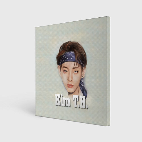 Картина квадратная BTS Kim T.H. / 3D-принт – фото 1