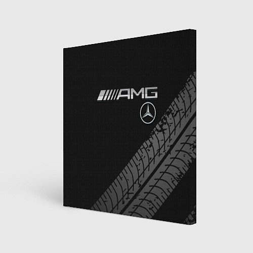 Картина квадратная Mercedes AMG: Street Racing / 3D-принт – фото 1