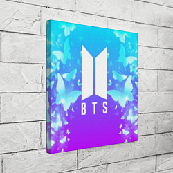 Холст квадратный BTS: Violet Butterflies, цвет: 3D-принт — фото 2