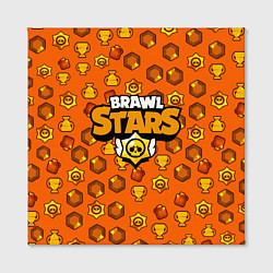 Холст квадратный Brawl Stars: Orange Team, цвет: 3D-принт — фото 2