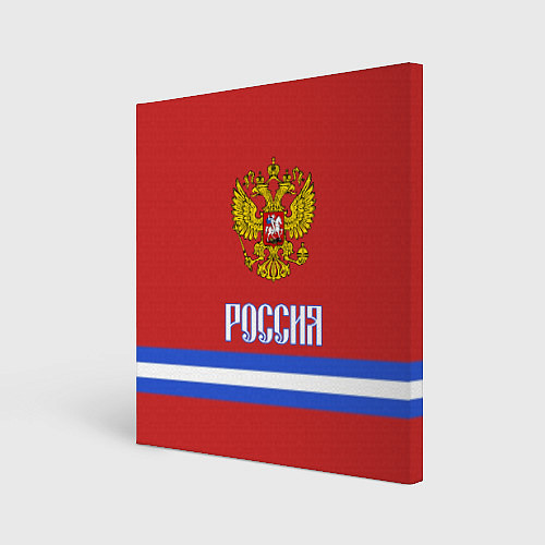 Картина квадратная Хоккей: Россия / 3D-принт – фото 1