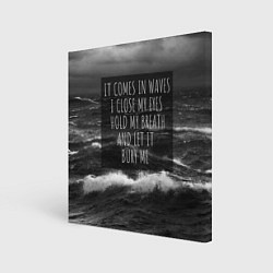 Картина квадратная Bring Me The Horizon - it comes in waves