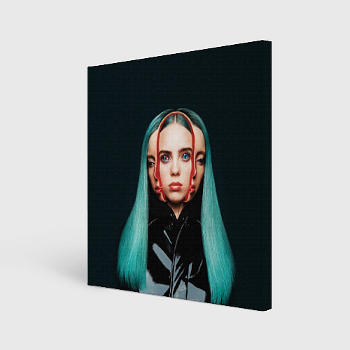 Картина квадратная BILLIE EILISH / 3D-принт – фото 1