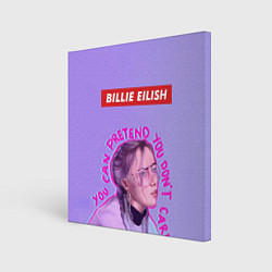 Холст квадратный Billie Eilish, цвет: 3D-принт