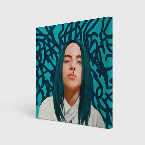 Картина квадратная Billie Eilish / 3D-принт – фото 1