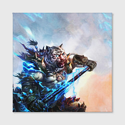 Холст квадратный Warrior Zoomorph, цвет: 3D-принт — фото 2