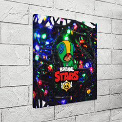 Холст квадратный BRAWL STARS НОВОГОДНИЙ, цвет: 3D-принт — фото 2
