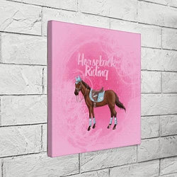 Холст квадратный Horseback Rading, цвет: 3D-принт — фото 2