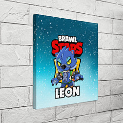 Холст квадратный BRAWL STARS WEREWOLF LEON, цвет: 3D-принт — фото 2